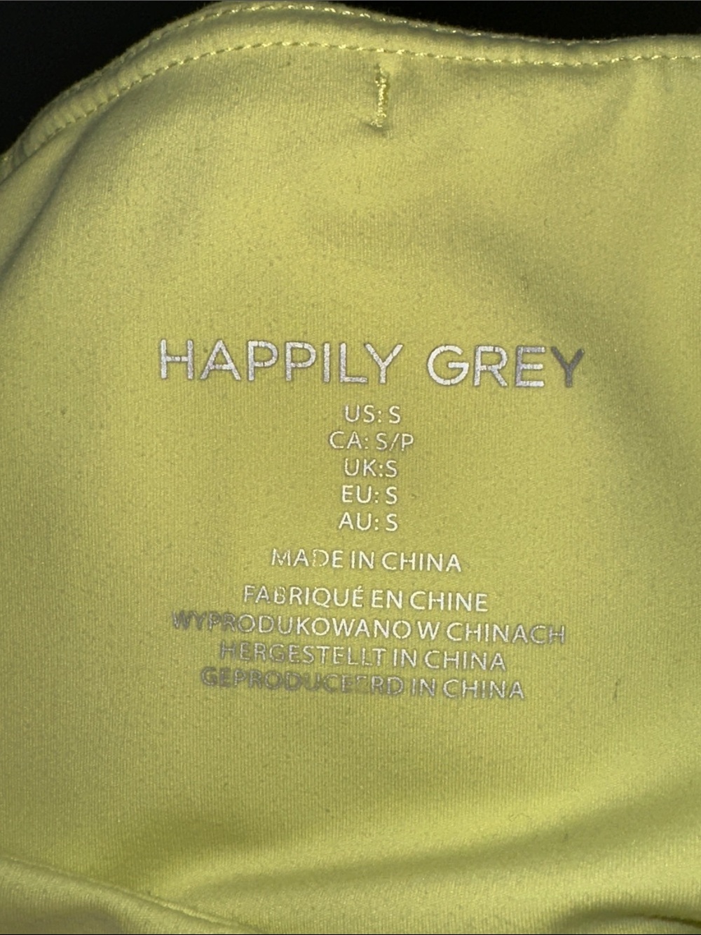 Happily Grey High-Waist Flared Leg Yoga Pants bright lime green - Picture 4 of 6